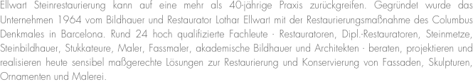 Ellwart Steinrestaurierung kann auf eine